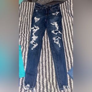 size 2 american eagle skinny jeans